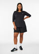 Sports top with 3/4 sleeves, Black, Model image number 1