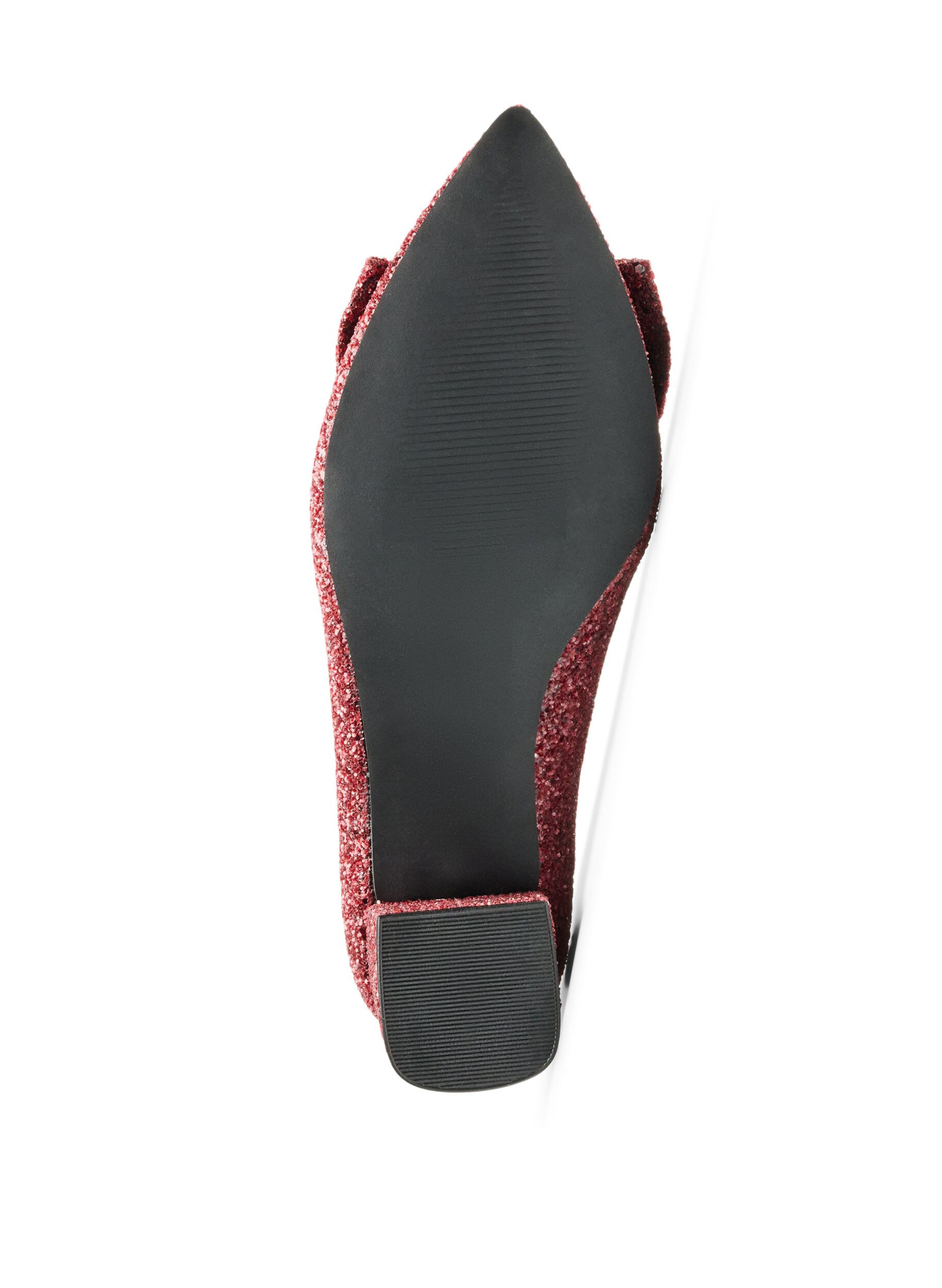 ZizzifashionGlitter pump with bow, Red, Packshot image number 4