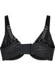 Full cover bra with lace and strings, Black, Packshot image number 1