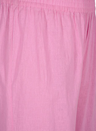 7/8 cotton blend pants with linen, Rosebloom, Packshot image number 2