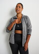 Training cardigan with contrast panels and a high collar, Dark Grey, Model image number 3