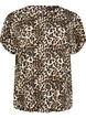 Short-sleeved blouse with leopard print, Leopard AOP, Packshot image number 0
