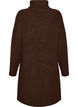 Knitted dress with turtleneck, Brown, Packshot image number 1