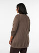 Long knitted cardigan in a viscose blend, Brown, Model image number 2