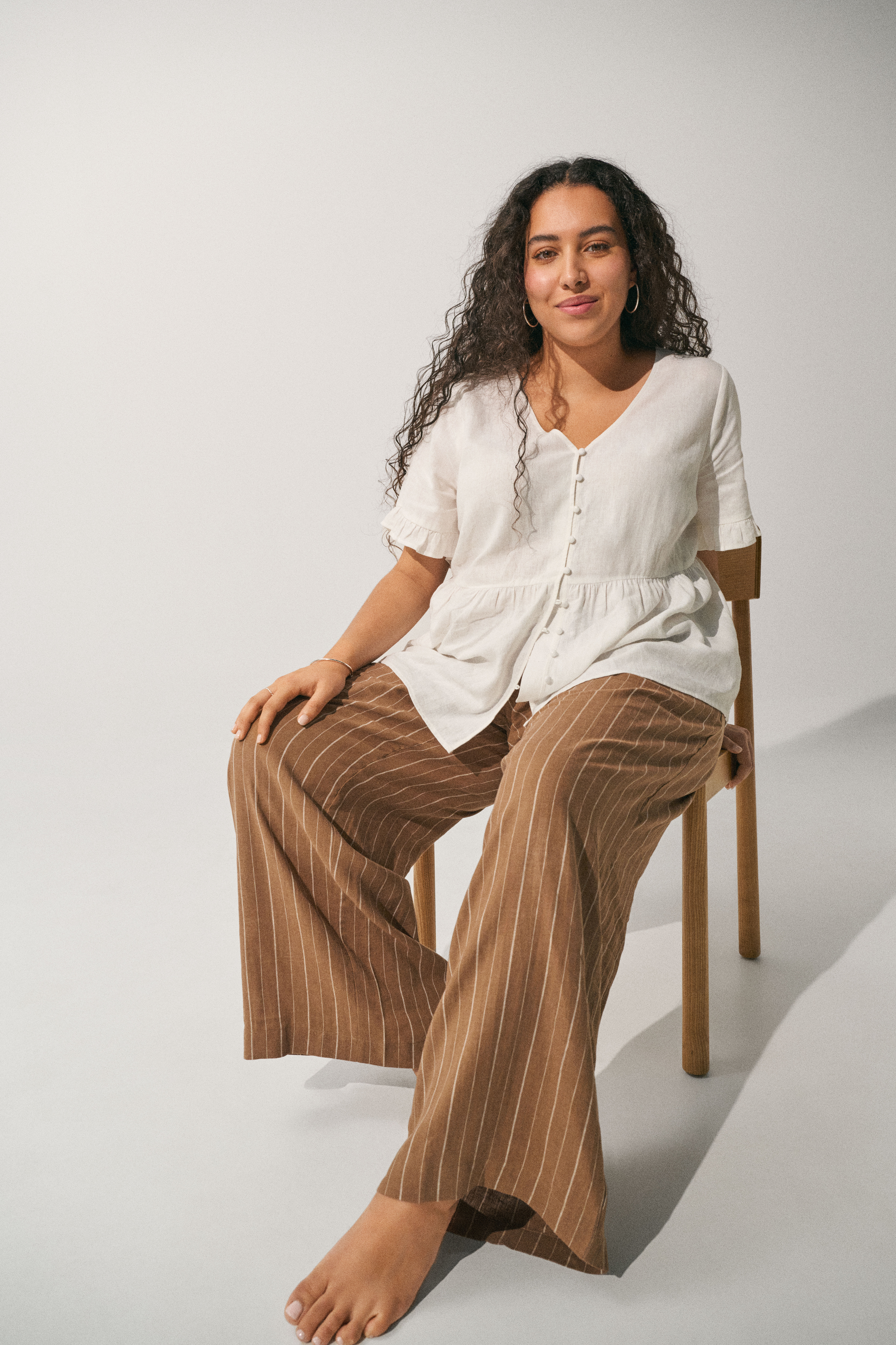 Zizzifashion Linen and viscose outfit, , Model