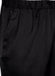 Satin pyjamas pants with elasticated waistband, Black, Packshot image number 2