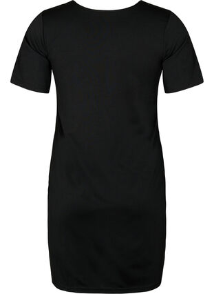 Reversible dress with string detail, Black, Packshot image number 1