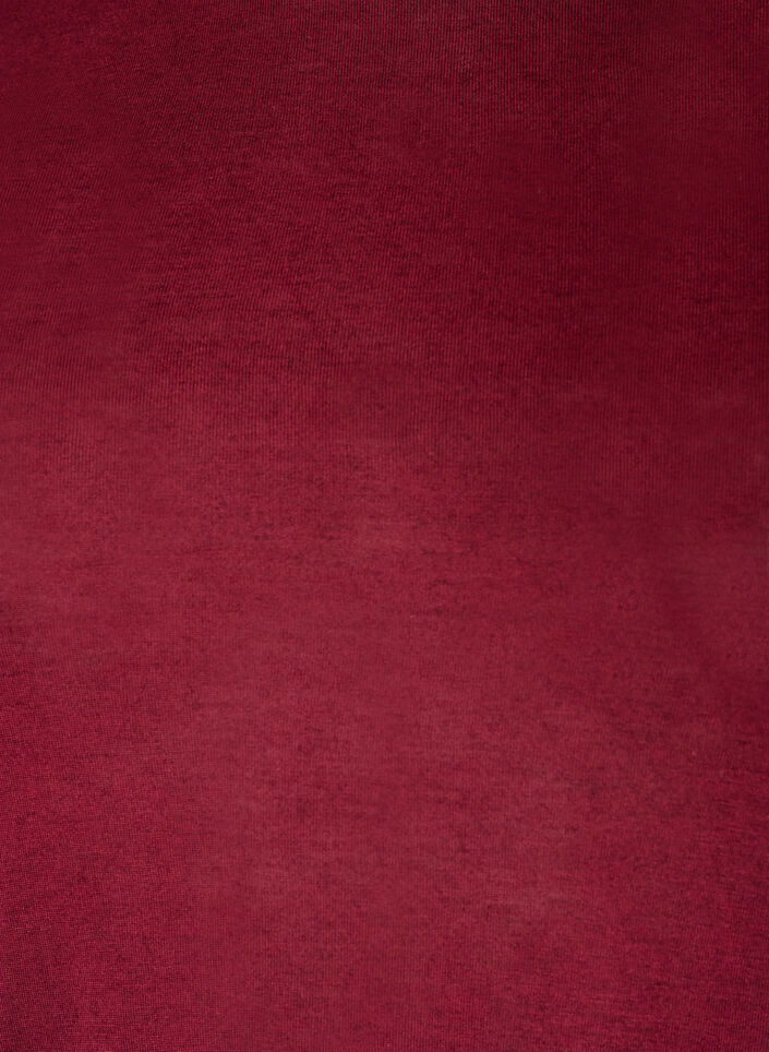 Long-sleeved blouse in wool and viscose, Red, Packshot image number 2