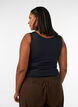 Fitted basic top with reversible feature, Black, Model image number 2
