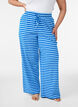 Striped pyjama bottoms with a high waist and wide legs, Light Blue, Model image number 2