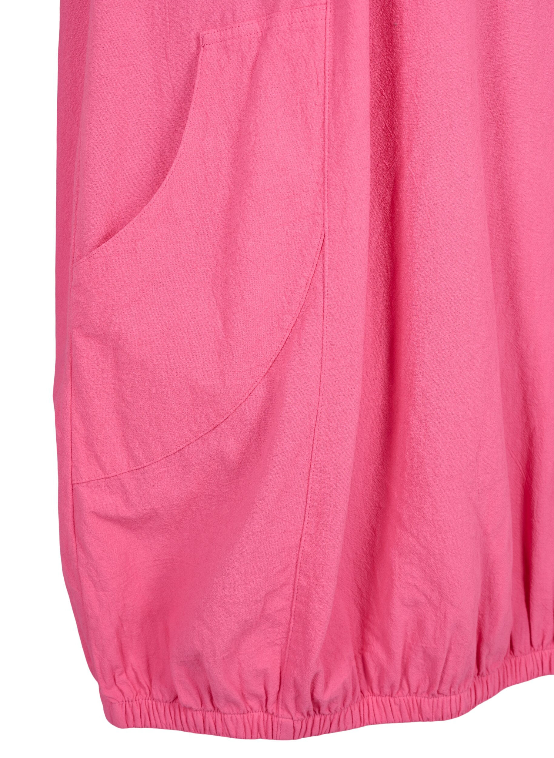 ZizzifashionShort sleeve cotton dress, Pink, Packshot image number 3