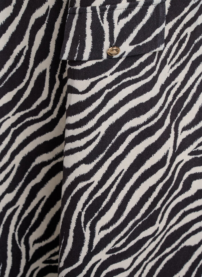 FLASH - Short A-line dress with 7/8 sleeves, Black, Packshot image number 3