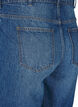 Straight fit denim shorts with tie belt, Blue, Packshot image number 3