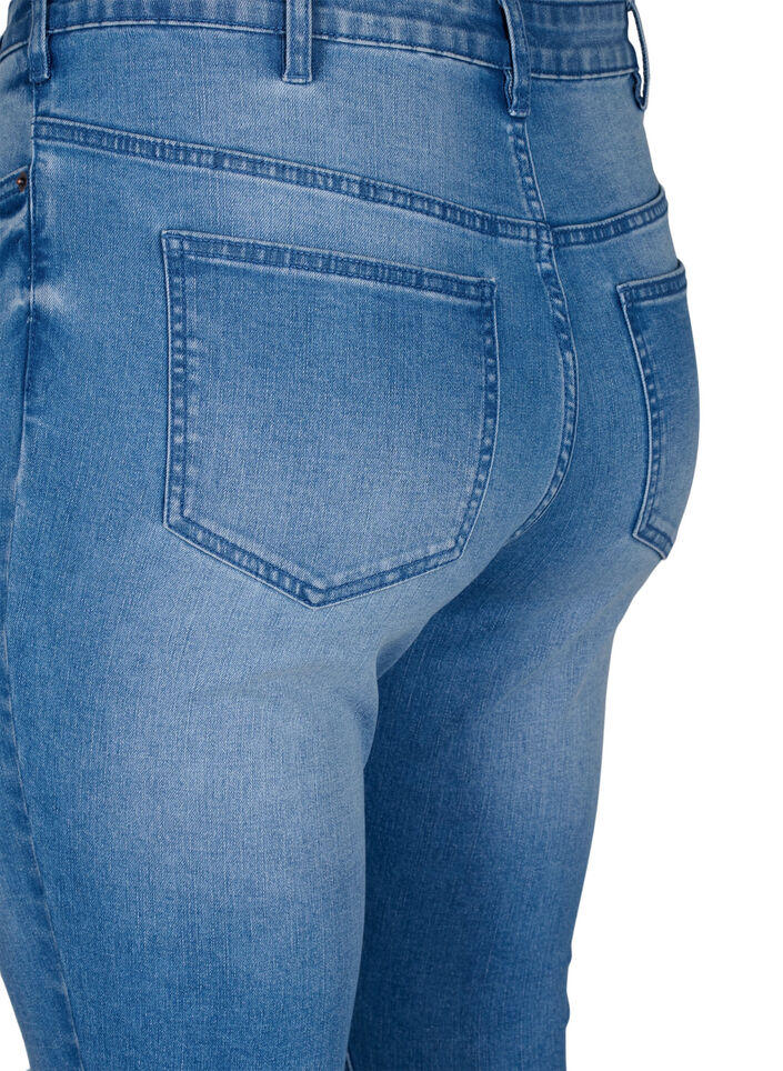 Amy jeans with super slim fit and ripped details, Blue, Packshot image number 4
