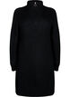 FLASH - Knitted dress with high neck, Black, Packshot image number 0