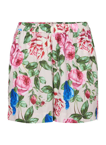Shorts with floral print, Bright Flower , Packshot image number 0