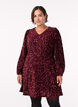 Short A-line sequin dress, Red, Model image number 0