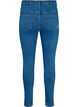 Tight-fitting jeans with rip details, Blue denim, Packshot image number 1