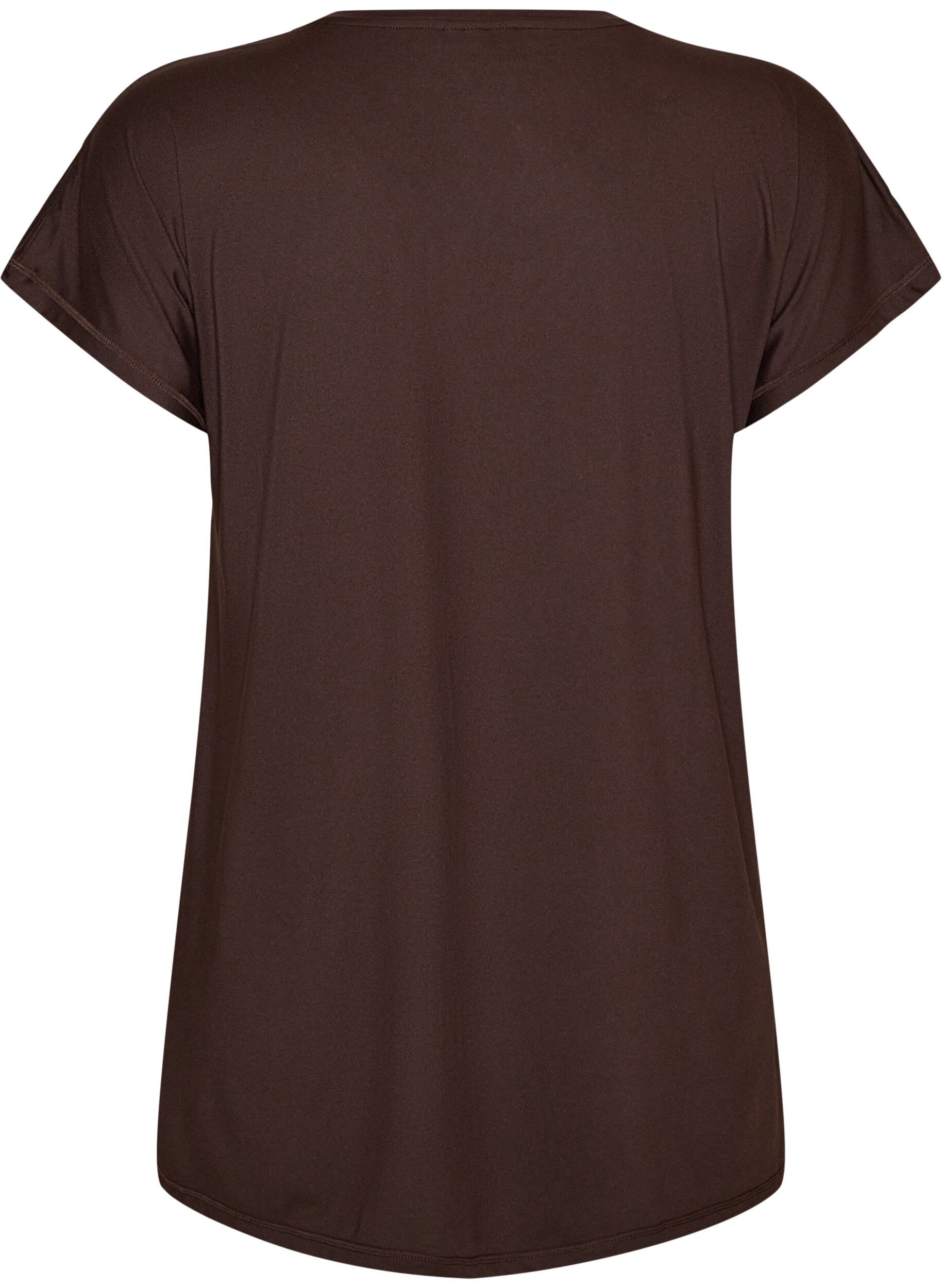 ZizzifashionLong training t-shirt, Brown, Packshot image number 1