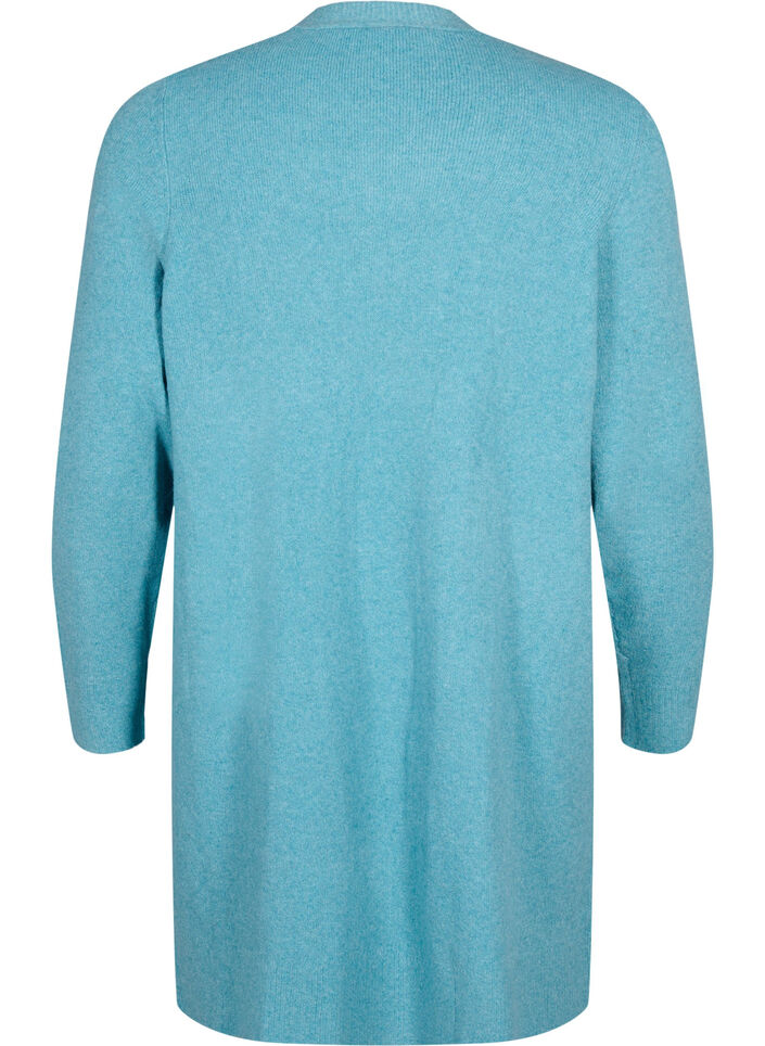Long open front cardigan, Reef Water Mel., Packshot image number 1