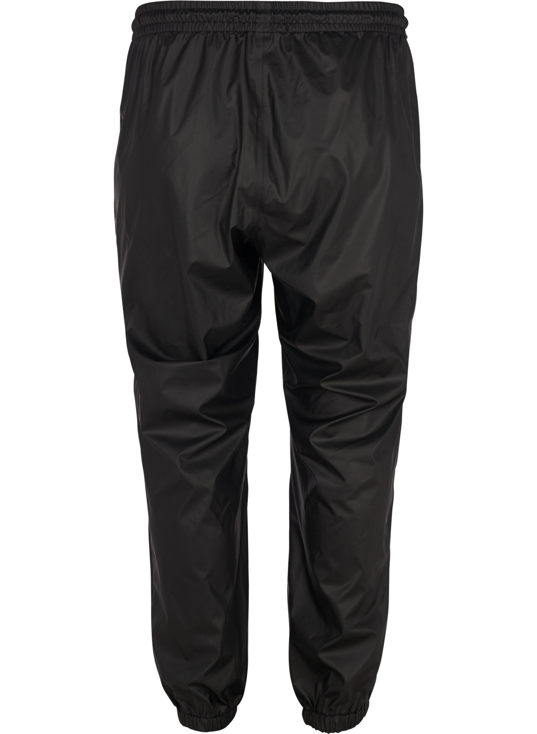 Zizzifashion Rain trousers with elastic and drawstring, Black, Packshot image number 1