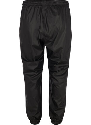 Rain trousers with elastic and drawstring, Black, Packshot image number 1