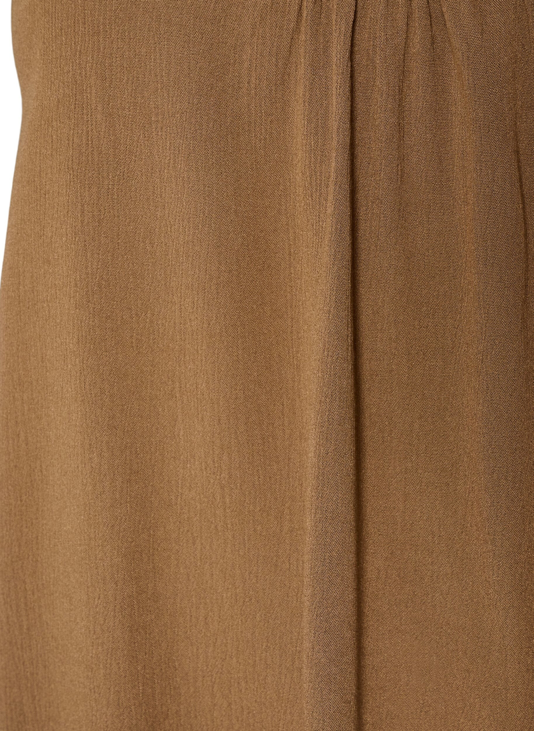 ZizzifashionStrap top in viscose, Brown, Packshot image number 2
