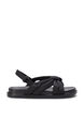 Wide fit - Sandal with knot detail, Black, Packshot image number 0