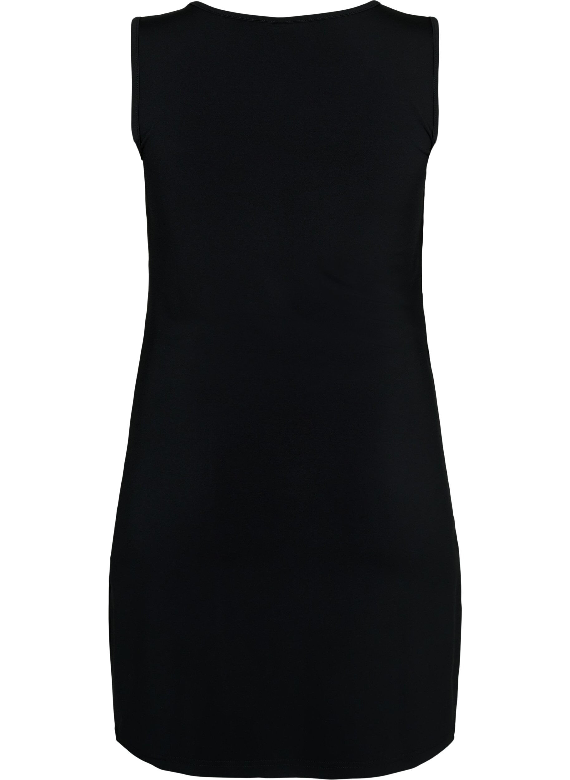 Zizzifashion Sleeveless dress with slim fit, Black, Packshot image number 1