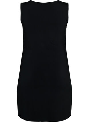 Sleeveless dress with slim fit, Black, Packshot image number 1