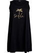 Sleeveless A-line dress, Black, Packshot image number 0