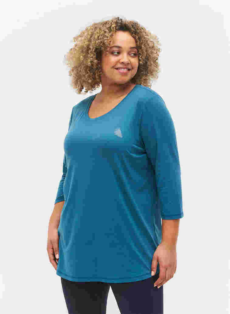Sports top with 3/4 sleeves, Dragonfly, Model image number 0
