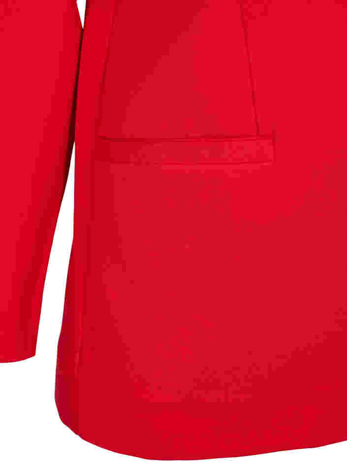 Simple blazer with button, Flame Scarlet, Packshot image number 3