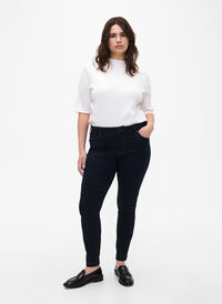 Viona regular waist jeans, Unwashed, Model
