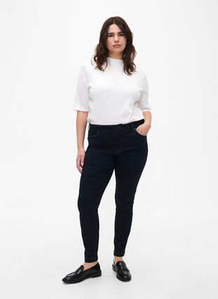 Viona regular waist jeans, Unwashed, Model image number 0