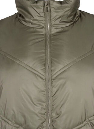 Short puffer Winter jacket with pockets, Bungee Cord , Packshot image number 2