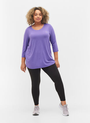 Sports top with 3/4 sleeves, Passion Flower, Model image number 2