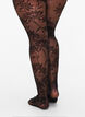 25 denier tights with leaf pattern, Black, Model image number 1
