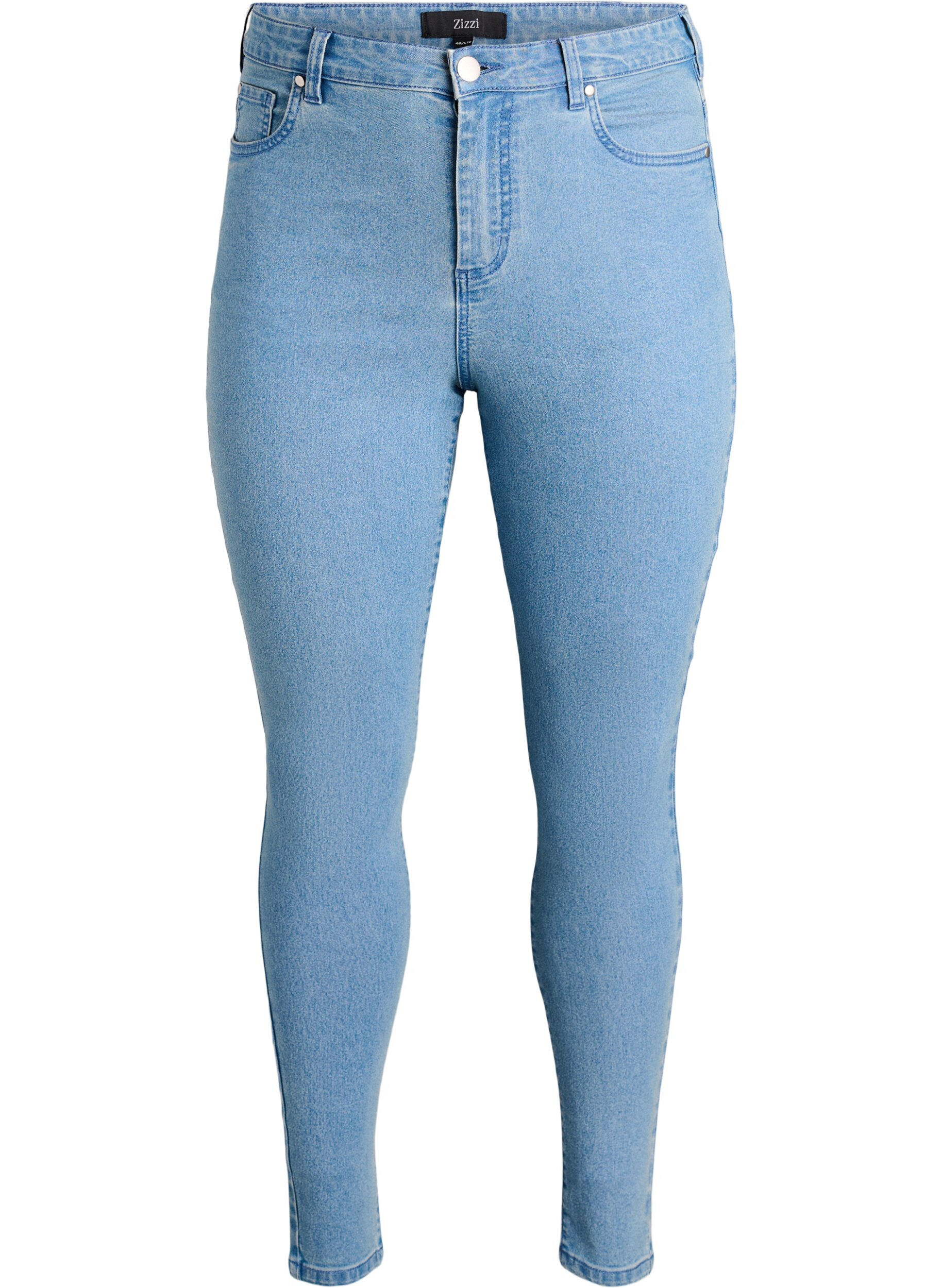 ZizzifashionAmy high-waisted super slim fit jeans, Light Blue, Packshot image number 0