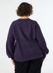 Cardigan in soft knit with gold-coloured buttons, Purple, Model image number 2