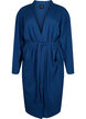 Bathrobe with pockets and tie belt, Blue Opal, Packshot image number 0