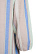 Short dress in linen and viscose with 3/4 sleeves, Blue, Packshot image number 3