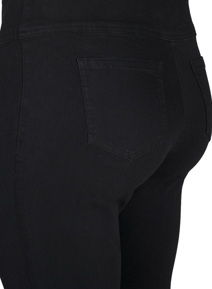 Stretchy jeggings with a high waist, Black, Packshot image number 3