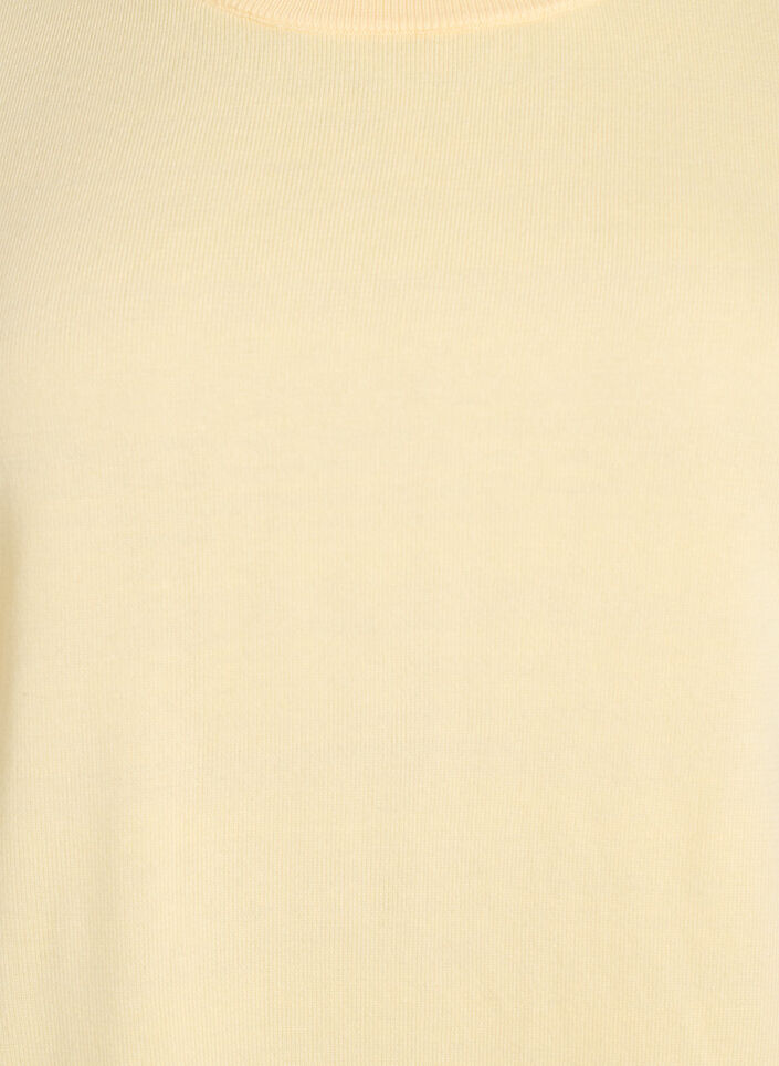 FLASH - Fine-knit blouse with short sleeves, Yellow, Packshot image number 2