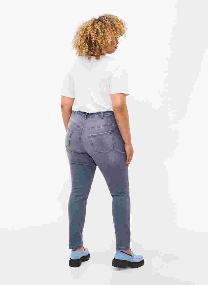 Extra slim Nille jeans with high waist, Grey Denim, Model image number 1