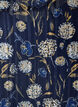Patterned dress with ruffles and long sleeves, Blue, Packshot image number 2
