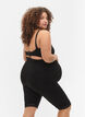 Pregnancy bike shorts with lace trim, Black, Model image number 1
