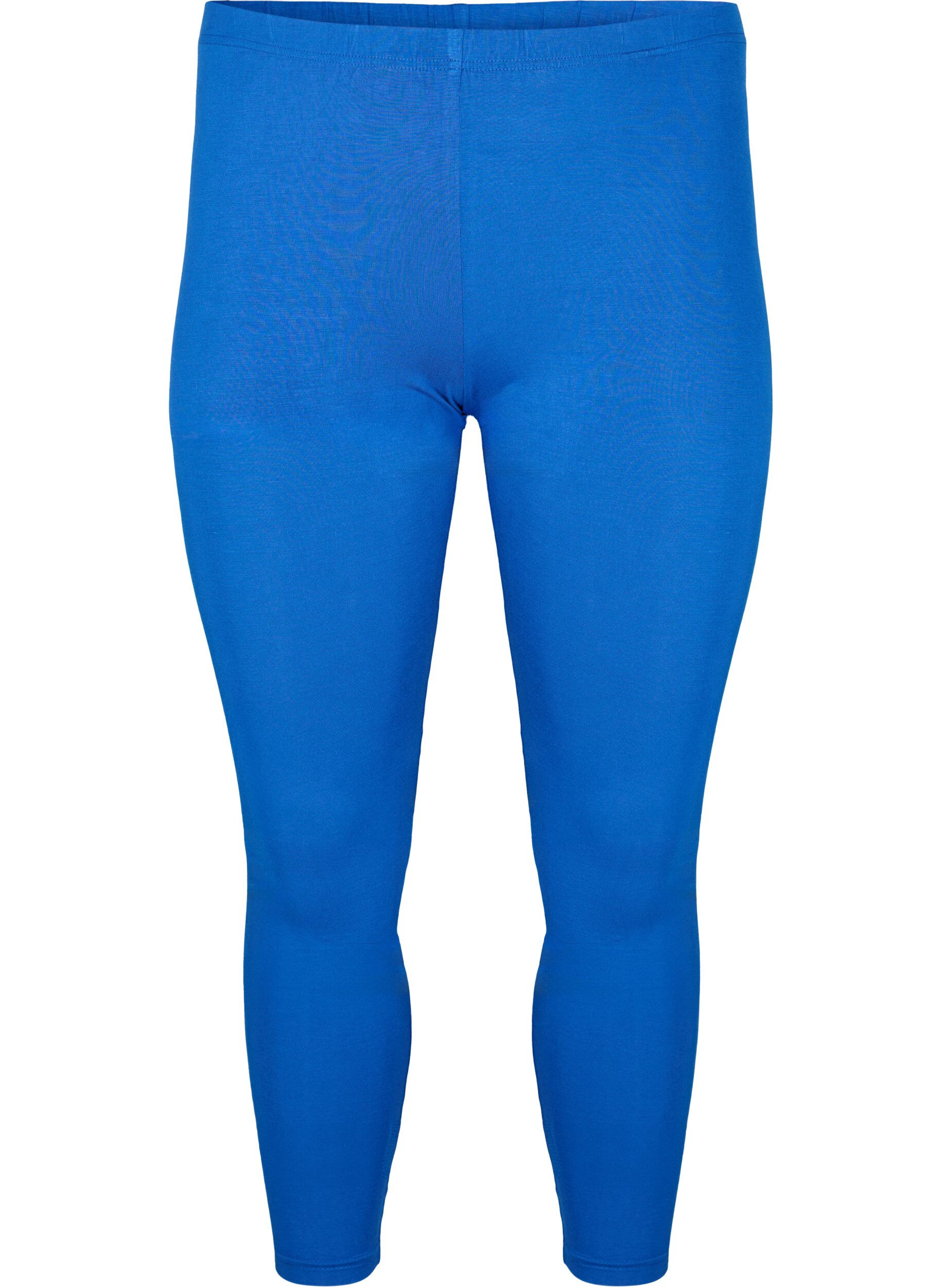 Zizzifashion Basic viscose leggings, Blue, Packshot image number 0