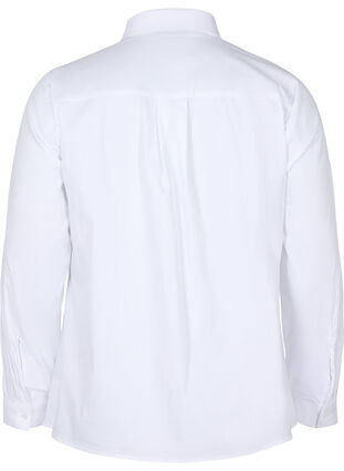 Classic shirt with collar and buttons, Bright White, Packshot image number 1