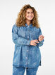 Denim jacket with flowers, Light Blue Denim, Model image number 0